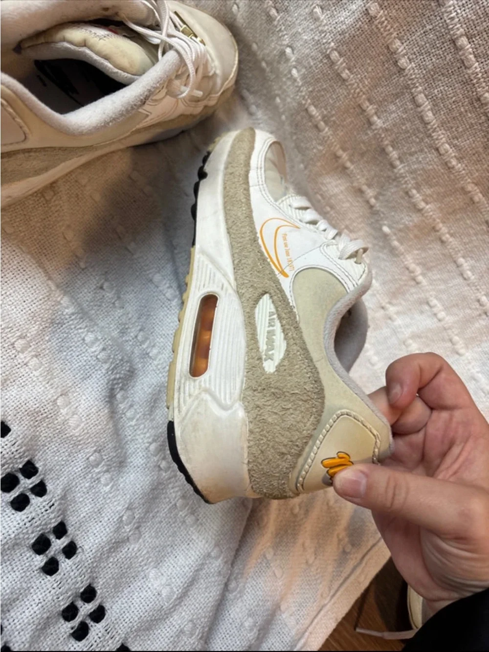 Nike Women's Air Max Sneakers in Cream and Beige